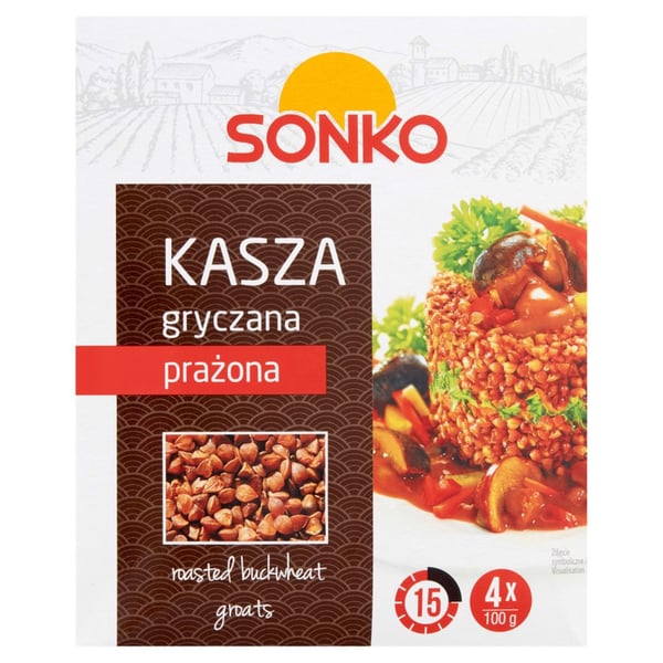 Sonko rostade bovetetegryn 400 g (4 x 100 g)