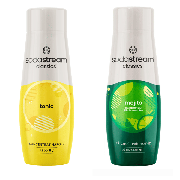Sodastream Tonic + Mojito -limsasuihkulähde siirappisetti 2 kpl.