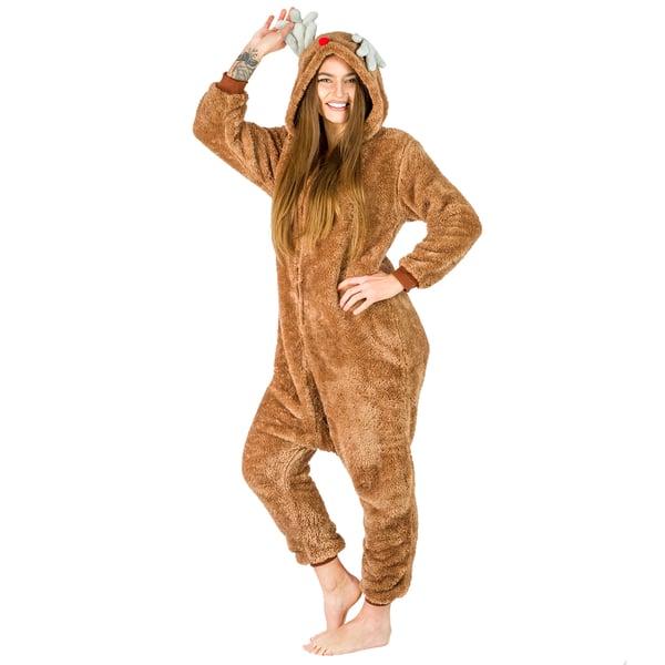Herr mörk renpyjamas present kigurumi onesie hel del l Onesie kostym ren - M