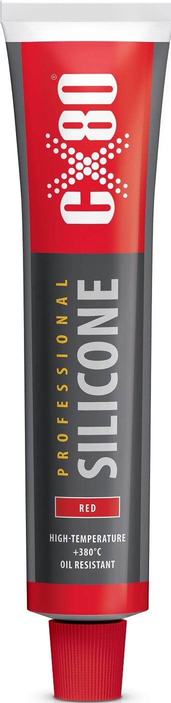 Silikonitiivistysmassa punainen 80 ml tuubi - CX-109