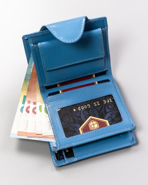 Damplånbok i läder med RFID-system - Peterson