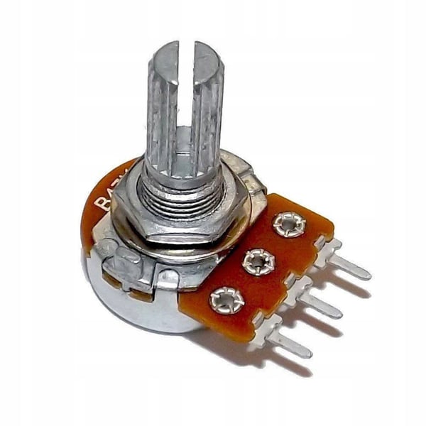 Lineaarinen pyörivä potentiometri B10K 10K Ohm L=15mm 1kpl