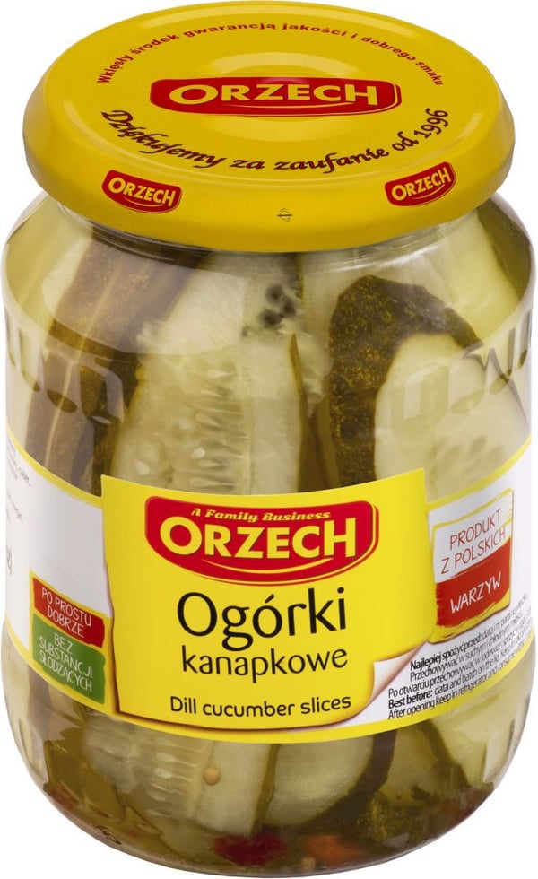 Saksanpähkinävoileipäkurkut 680g