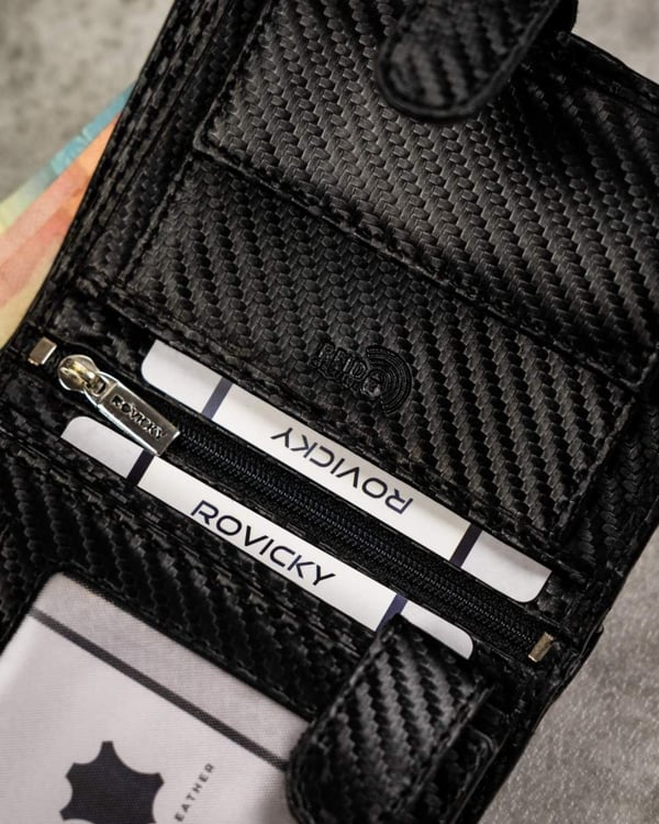 Elegant herrplånbok med RFID-skyddssystem - Rovicky