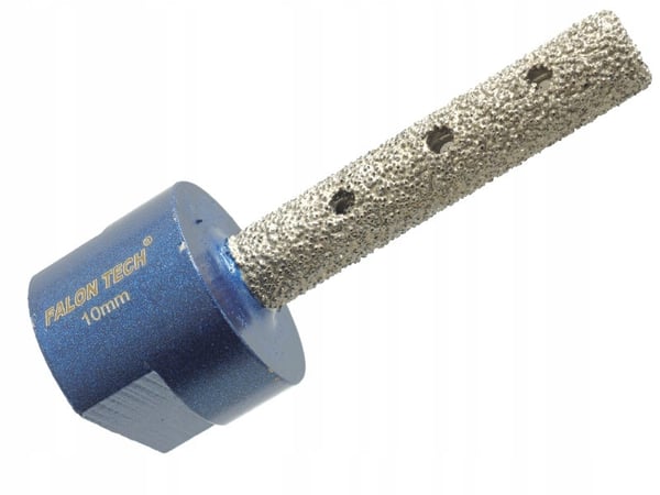 Diamantslibefræser til stengods, granit og keramik, fingerformet, 10 mm