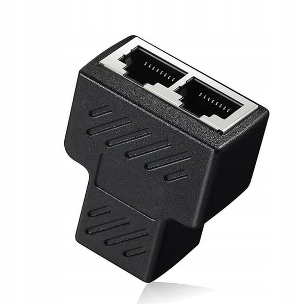 Lanberg-sovitinverkkoliittimen jakaja RJ-45 - RJ-45 X2 suojattu