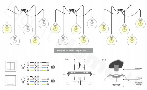 KATTOVALAISIMEN HÄMÄHÄKKIPALLO MUSTA LED 15CM