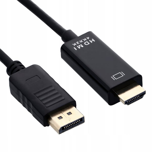 DISPLAY PORT - HDMI -kaapeli 1,8 m DP DisplayPort 4K -sovitinkaapeli - PAWONIK
