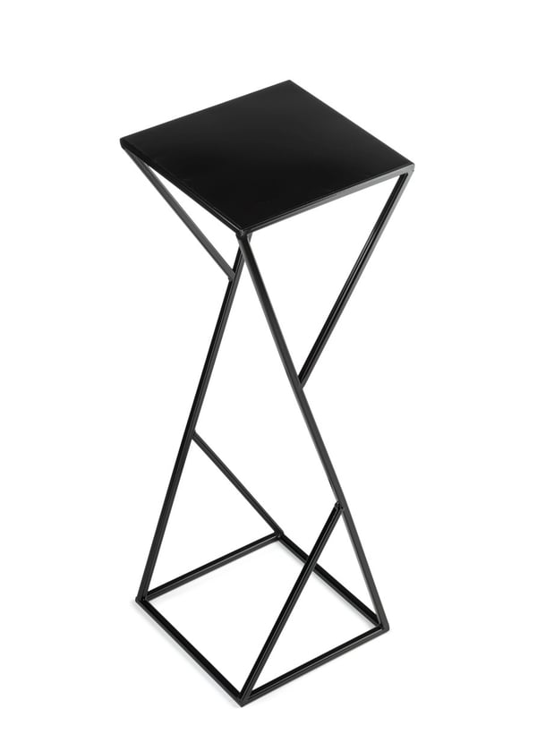 Modernt LOFT sort blomsterstativer 70 cm