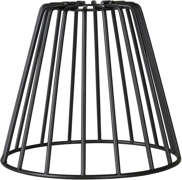 E27 Metal Lampeskærm Hvid Sort til Loft Wire Lamper