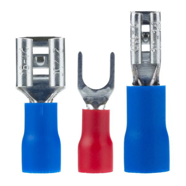 Set med elkontakter i fodral, 280 st.