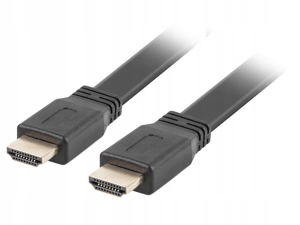 Lanberg M/M v2.0 HDMI-kabel 5m sort fladt