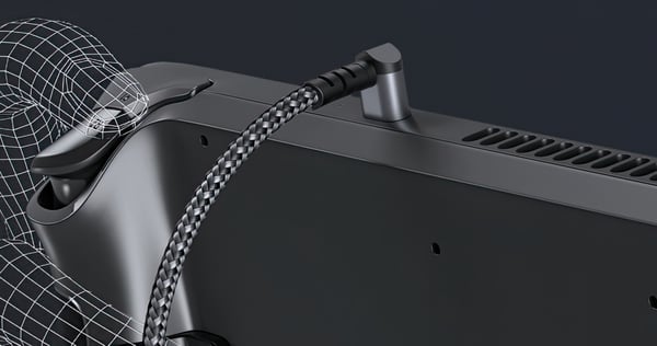 JSAUX 90 graders vinklet kabel USB-C til USB-C 60W Steam Deck