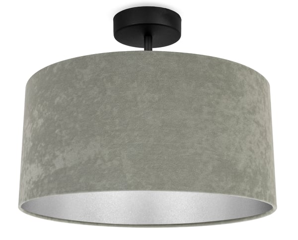 Loftlampe, plafon, lampeskærm, krom, fløjl, selektiv, LED