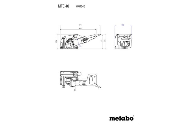 MFE 40 SEINÄHAKKURI + 2 LAUKKOA 125 MM (628559000) - ME 604040500