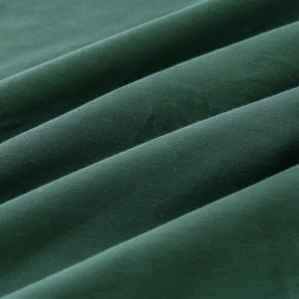 Premiumbomulls sängkläder 160x200 med grön volang