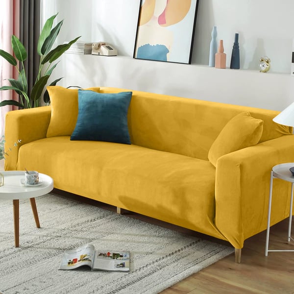 Klädsel soffa bäddsoffa 1-sits honey velvet