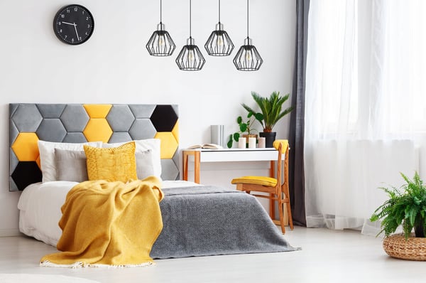 Hængelampe, loftslysekrone, trådskærm, LED