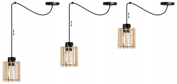 MODERNI PUINEN LED-KATTOVALAISIN