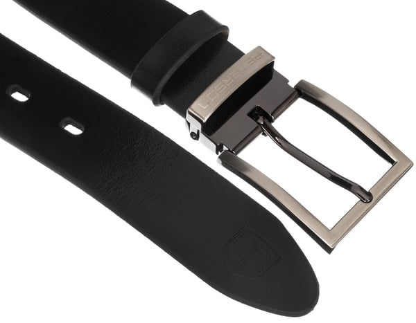 Brett läderbälte PTN PS-05M-95-3569 Svart