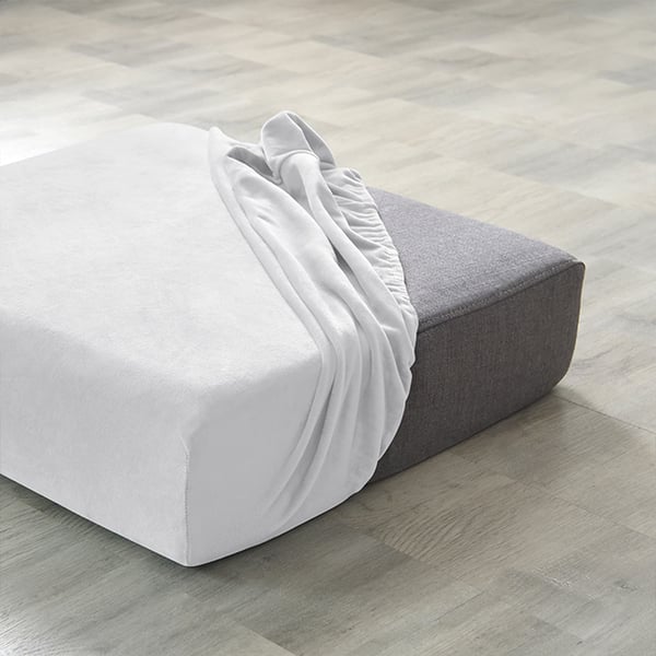Sohvan istuinpäällinen, samettia, vaaleanharmaa 100-125cm