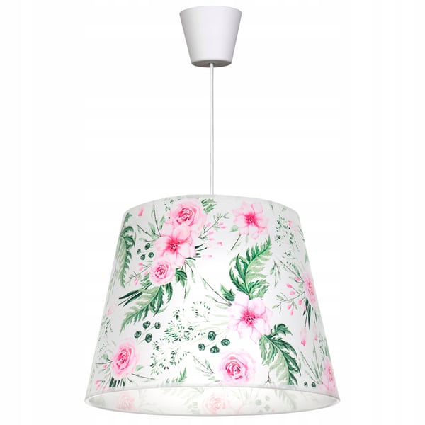 Loftlampe med hængende lysekroneskærm til børns soveværelse