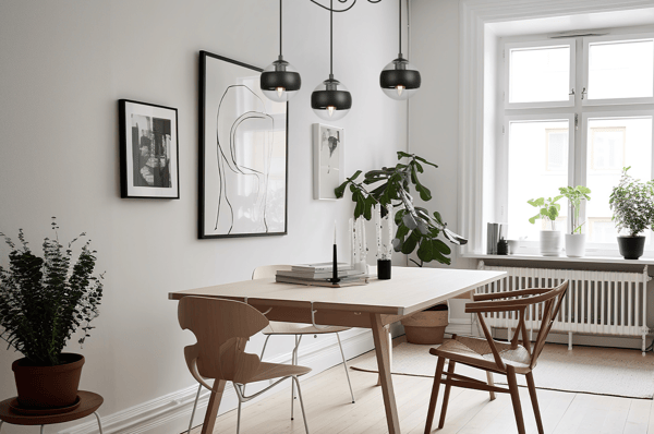 TOLEDO SPIDER HÆNGELAMPE SORT 3-FALDET SORT LAMPESKÆRM E14