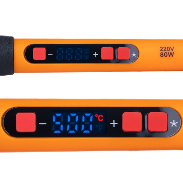 Orange Mastiff 80W juotoskolvi 12-in-1-sarja näytöllä ja 6 kärjellä