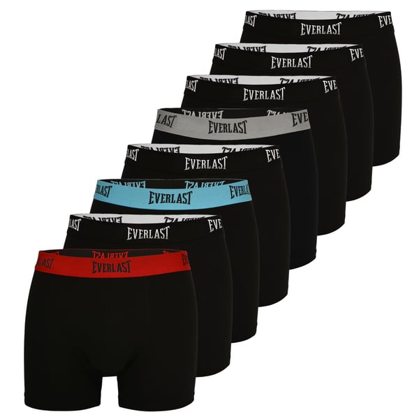 Everlast miesten bokserit musta joustava puuvilla 8 kpl koko XL
