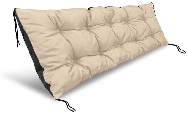 Trädgårdskudde 120x40 cm vattentät för pallbänk beige