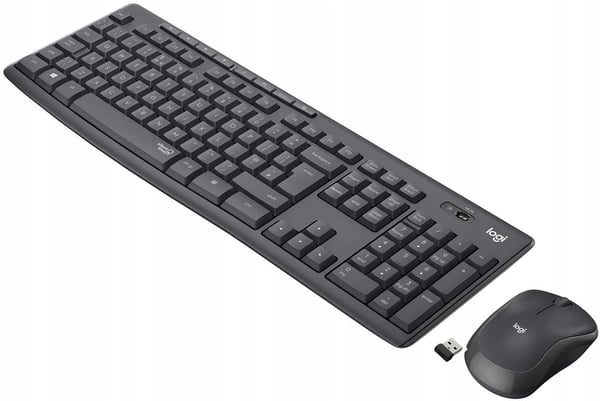 Trådløst tastatur + musesæt Logitech MK295 Silent Wireless Combo grafit