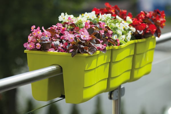 Wave 60 räcke blomkruka vit