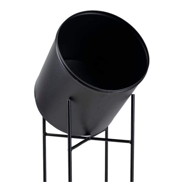 Kukkateline kannella 55 cm musta