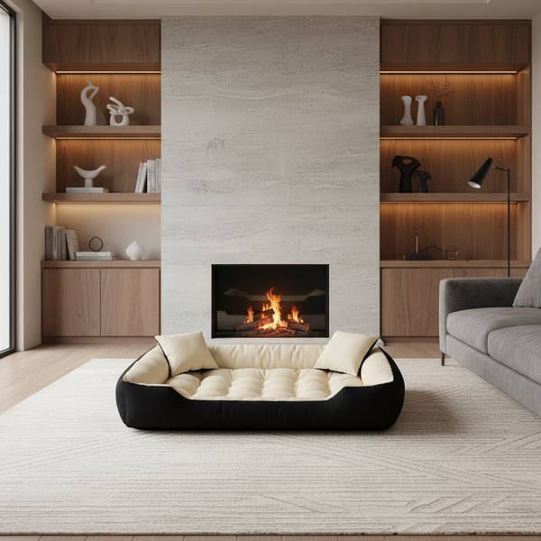 Koiran kojulasänky ECCO 115x95 cm vesitiivis beige