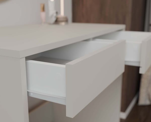 MARINA SKRIVBORD 2 LÅDOR KASHMER BEIGE 2 LÅDOR BARKOST FÖR BARN, STUDIERUMMET