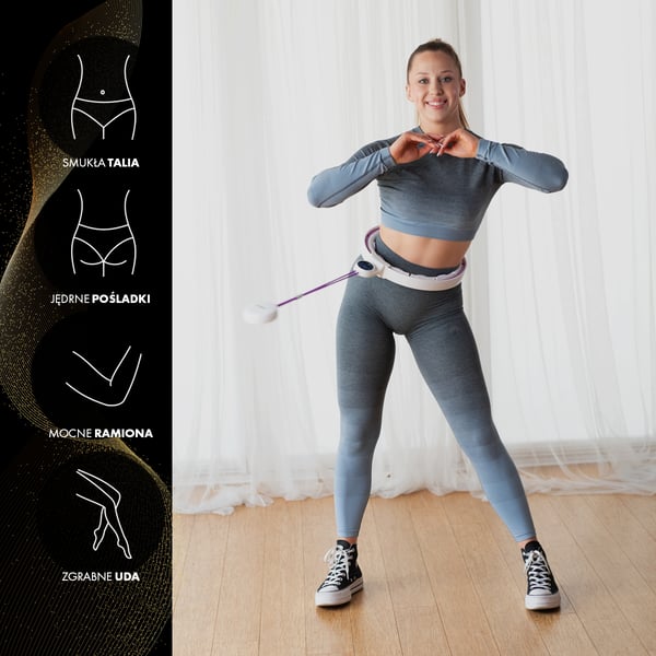 HHM17 HULA HOP valkoinen/violetti magneeteilla ja painolla ja laskuri HMS