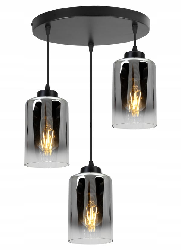 MODERNE ELEGANT HÆNGELAMPE MED GLASSKÆRM