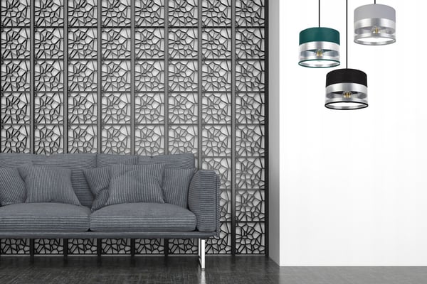 MODERNE LOFTHÆNGELAMPE MED KROM LED-LAMPESKÆRM