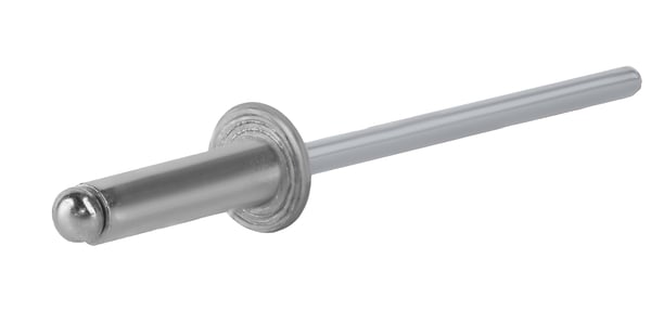 Åbne aluminiumnitter 3,2x8mm RAL9006