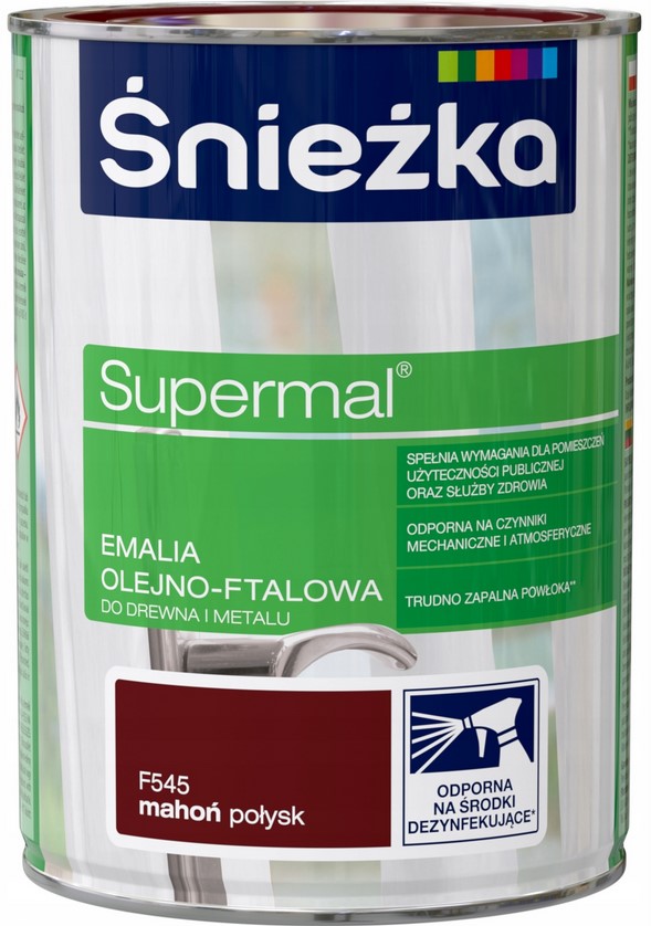 Śnieżka Supermal mahogni glans 0,8L