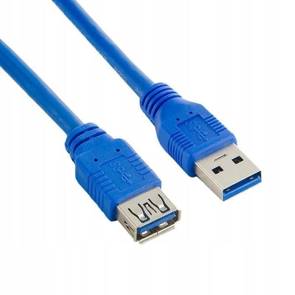 Akyga AK-USB-10 USB 3.0 Förlängningskabel USB A(M) - A(F) 1,8m Blå