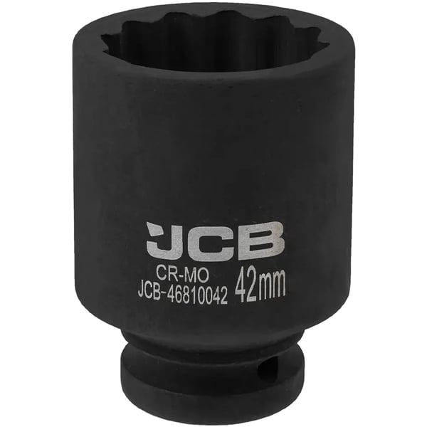 JCB DYB SLAGTOPPENØGLE 3/4" Cr-Mo 12-kantet 42 mm TOPNØGLE