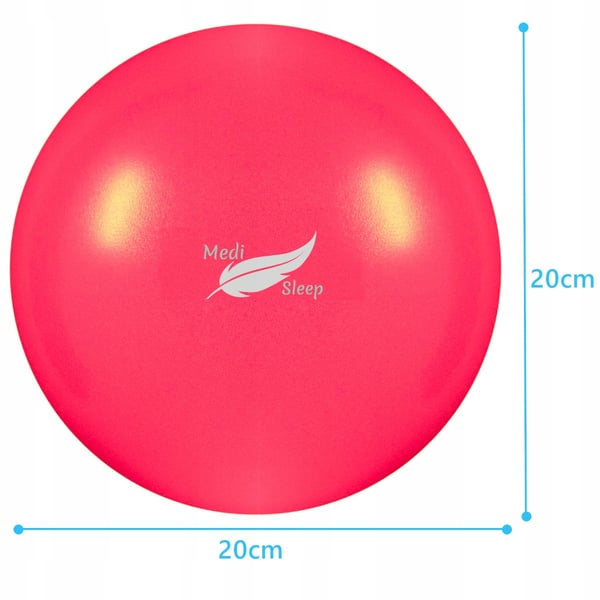 Medi Sleep Liten Pilates Träningsboll 20cm Röd