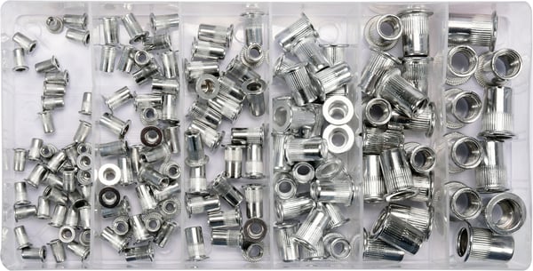 ALUMIINISET NIITTIMUTTERISETTI M3-M10, 150 KPL - YT-36460