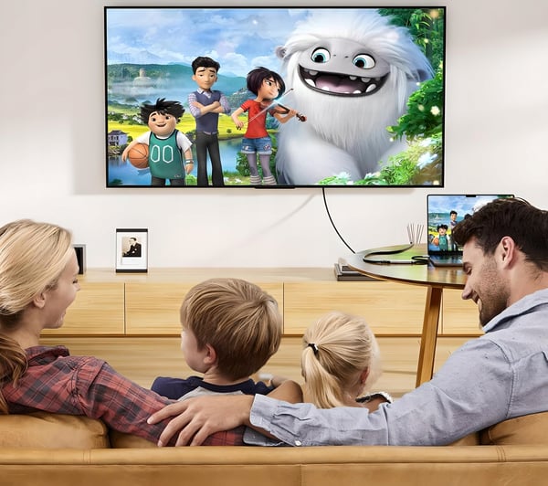 USB-C TIL HDMI 2.1 ADAPTER 8K 60Hz 4K 144Hz HDR KABEL TIL MACBOOK TV BÆRBAR