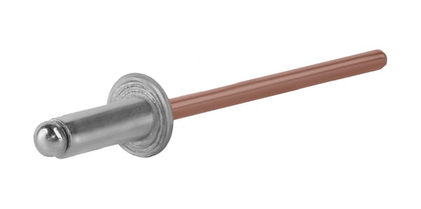 Åbne aluminiumnitter 3,2x6mm RAL8004