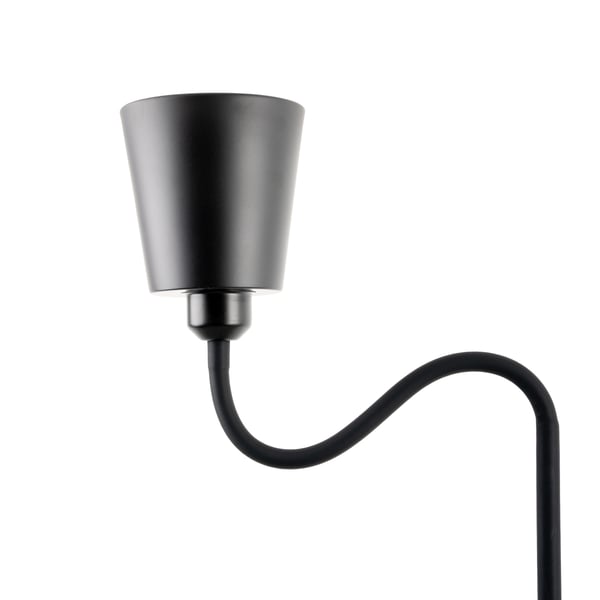 Kalso Lumiled E27 LED-golvbordslampa svart med höjdjustering