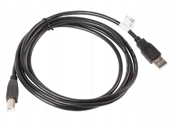 Lanberg AM-BM Ferrit USB 2.0 Kabel 1m Sort