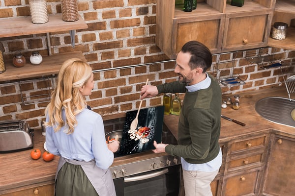 Glas skærebræt 52x40 Tomat