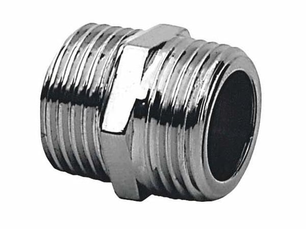 Kromo nippel 1/2 tum forkromet